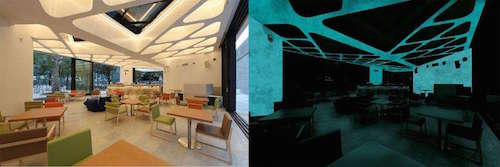 Light emitting cement