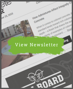 Concrete Decor Newsletter - October 25, 2023
