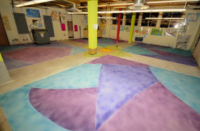 A made over staff area in the Phoenix Children's Museum