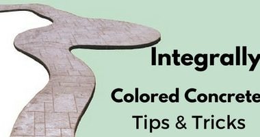integrally colored concrete tips graphic