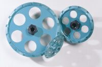Crack Chaser Blade in 4 in diameter and there is an arbor for all popular right angle grinders.