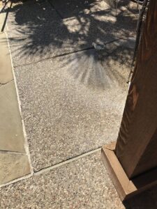 hard water stains on concrete