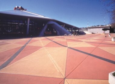 Disney World integrally colored concrete