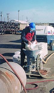 Concrete repair products in use