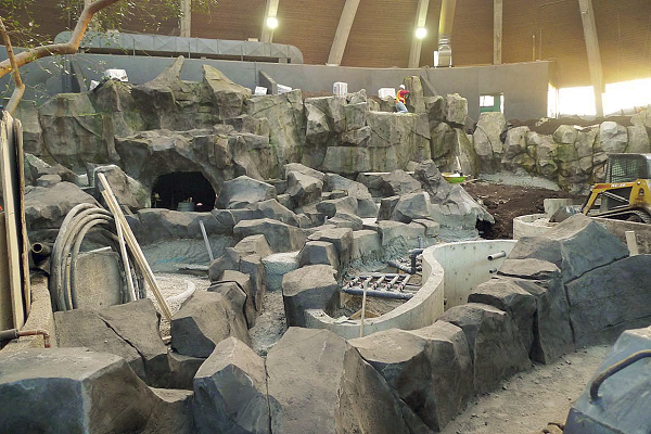 Using insulated concrete forms saved the Klassen Concrete crew two weeks of work, but it still took five months to construct 11 massive rockscapes for Toucan Ridge in the Assiniboine Park Zoo, in Winnipeg, Manitoba.