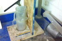 custom drill stand for mixing sealers