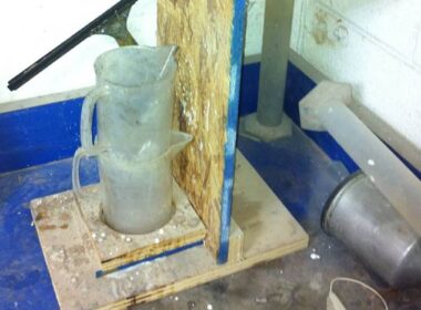 custom drill stand for mixing sealers