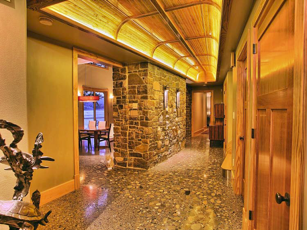 Polished, Under 5,000 Square Feet, First Place Rosebud Concrete, Myerstown, Pa. The River Lodge on the Susquehanna