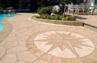 Pool Deck with a compass rose