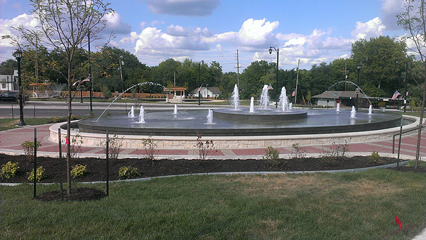 Fountain/Monument Santa Fe Streetscape Fountain & Reflecting Pool, Olathe, Kan. City of Olathe, Kan., ODonnell & Sons Construction, Continental Pools, Downey Foundation, Nate Apple Concrete, Geiger Ready-Mix Co. Inc., Olsson Associates