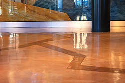 The Westdeck crew troweled down several coats of this product, making sure to carefully mix the products to achieve precise colors. 