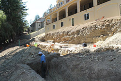 There was an overwhelming amount of structural work that had to be done before the pool, pool deck and stairs could be built, recalls Ralston. 