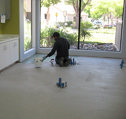 Diamond D concrete floor
