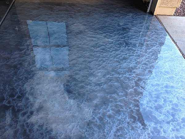 Metallic floor coatings