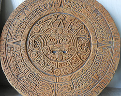 concrete Mayan calendar by Steve VandeWater, Concrete Decor magazine