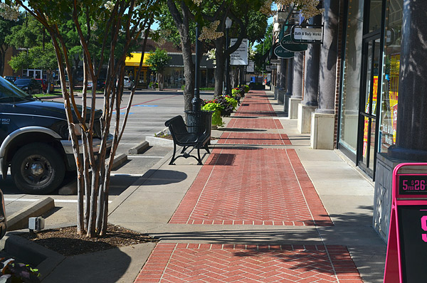 Stamped concrete walkway in Fort Worth, Texas