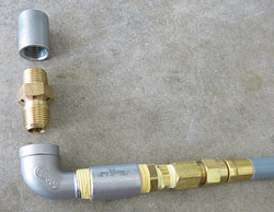 fire burner connection pieces