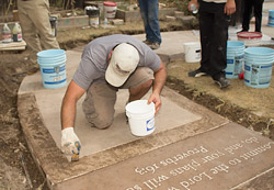 Course: Imprinted Concrete and Inlayed Graphics Lead Trainer: Brian Farnsworth, Cement Colors Inc. Imprinted concrete and inlayed graphics