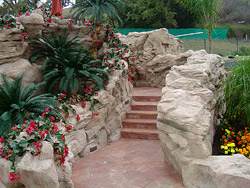 concrete stairs and wall- Concrete Decor Magazine