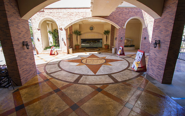 Faux-Italian decorative concrete