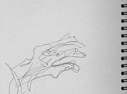 starting to draw hands Drawings by Gaye Goodman