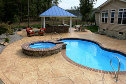 Gorgeous pool decks, concrete Virginia