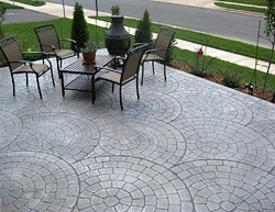 Stamped concrete patios, Stafford Virginia
