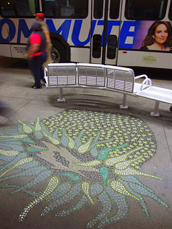 Lithomosaic concrete designs