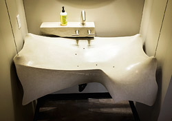 high-end concrete sink