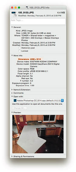 get image info - Pixel dimensions can be found in Image Properties on Windows or the Get Info window on a Mac.