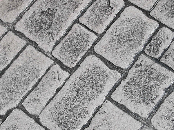 poorly textured stamped concrete