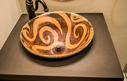 precast concrete countertop with vessel sink by Jimmy Hazel of Clastic Designs in Reno