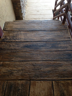 concrete that looks like timbers