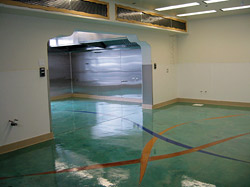 colorful concrete floor