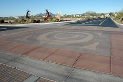 The thermal mass in the regular concrete retains a lot more of that heat and thats how pervious helps because it cools off a lot more at night.