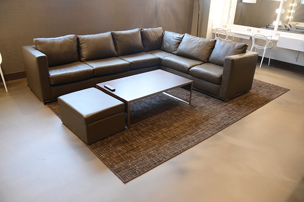 Liquid Dazzle is the perfect system for a modern and sophisticated look while being durable in a busy backstage environment, Koury says. The performers and visitors of the amphitheater will be enjoying the floor for many years.