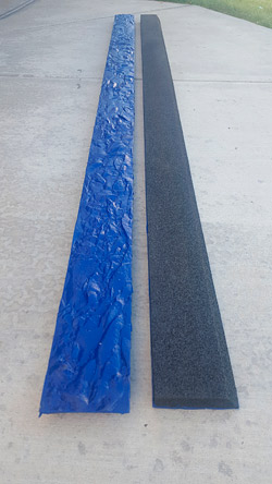 Proline Edgeliner/Stepliner - Proline (www.prolinestamps.com) debuted a new hybrid Edgeliner/Stepliner made of half foam and half urethane for concrete.