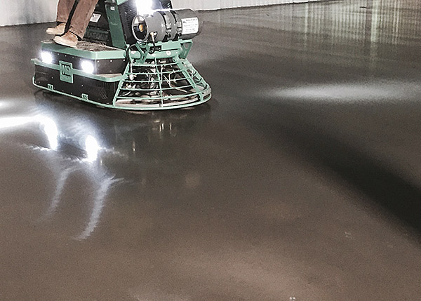 SlabArmor is a trowel-in cure product applied during the concrete finishing process. Its a patented formulation of nano-sized silica particles reported to penetrate the concrete up to 1.06 inches and fill air voids and close capillaries created during the pour and the hydration process.