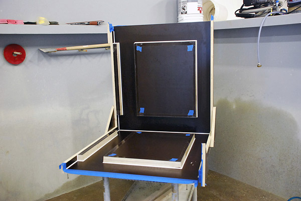 GFRC Step by step fabricating a table that is hurricane proof. Tape the screws to make taking apart the mold easier.