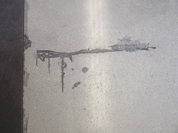 repairing color overspray on concrete
