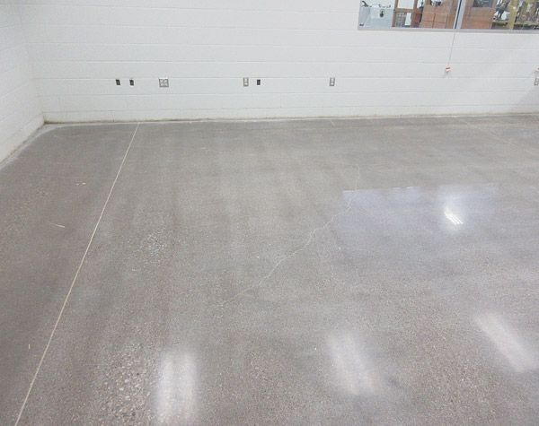 scratches from grinding concrete