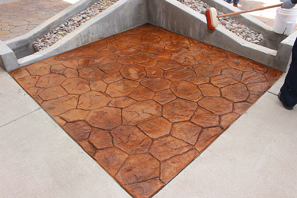NewLook’s Faux Fusion, which required no safety gear during application, was used to restore a fountain at the Zermatt Resort in Utah. hoto courtesy of NewLook Go Green in Decorative Concrete NewLook’s Faux Fusion, which required no safety gear during application, was used to restore a fountain at the Zermatt Resort in Utah. hoto courtesy of NewLook