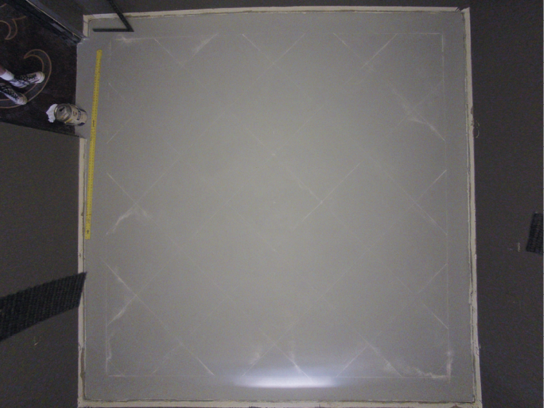 basic square tile pattern chalk pattern drawing