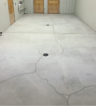 crack prep for seamless epoxy installation