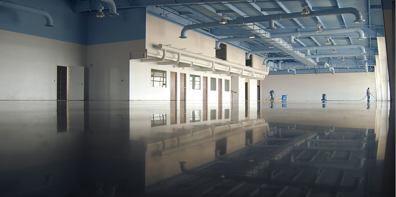 There are several specific planning items that can be addressed Photo courtesy of Yezco Concrete Polishing