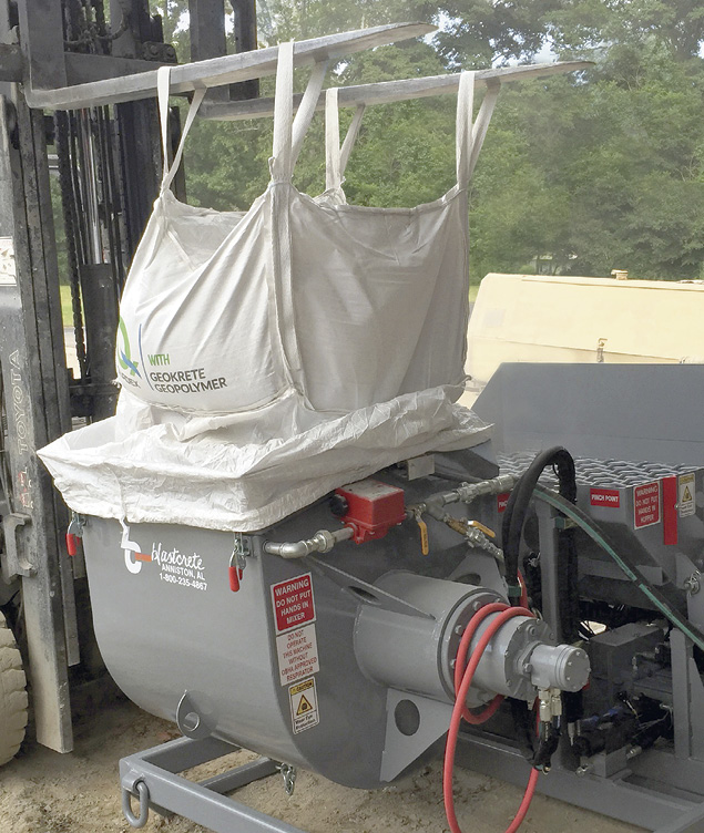With OSHA getting ready to crack down on silica dust exposure, the problem of dust from products being poured into a mixer will only increase. The DustAway, which keeps dust from escaping, can be adapted to most large batch mixers.