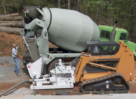 pumping equipment blastcrete RD6536 skid steer pump