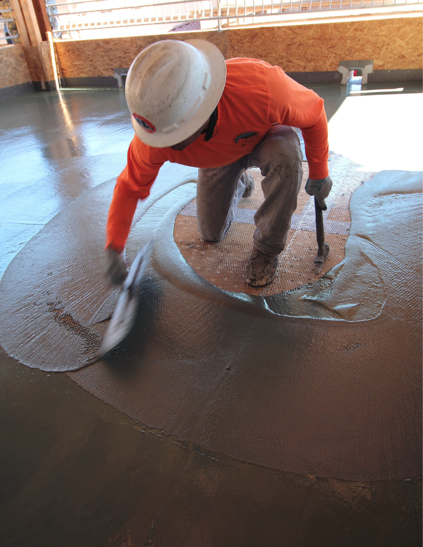 ALX waterproof coating system on outdoor deck