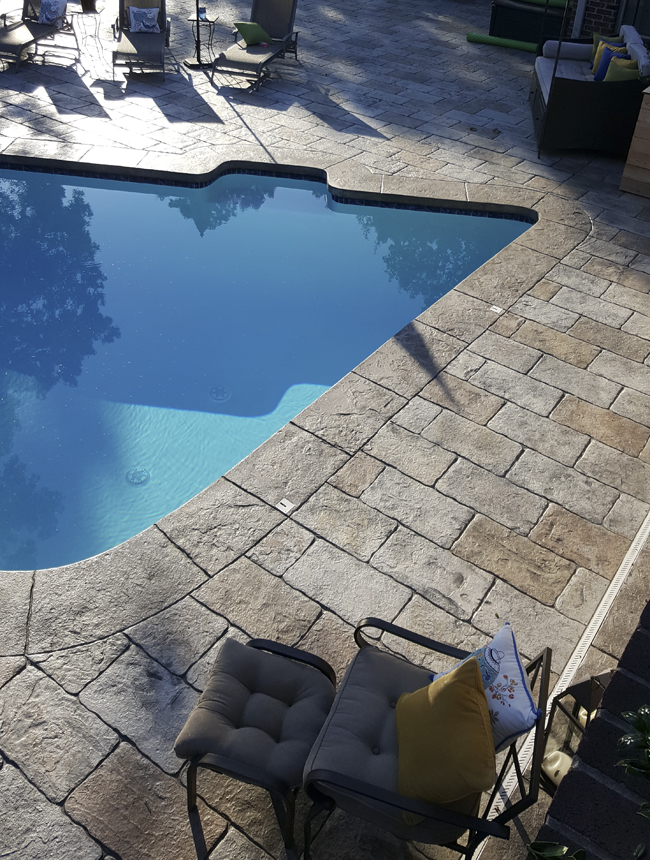 Stamped Concrete - First Runner-up OPC, Lowell, Arkansas Sweeney residence