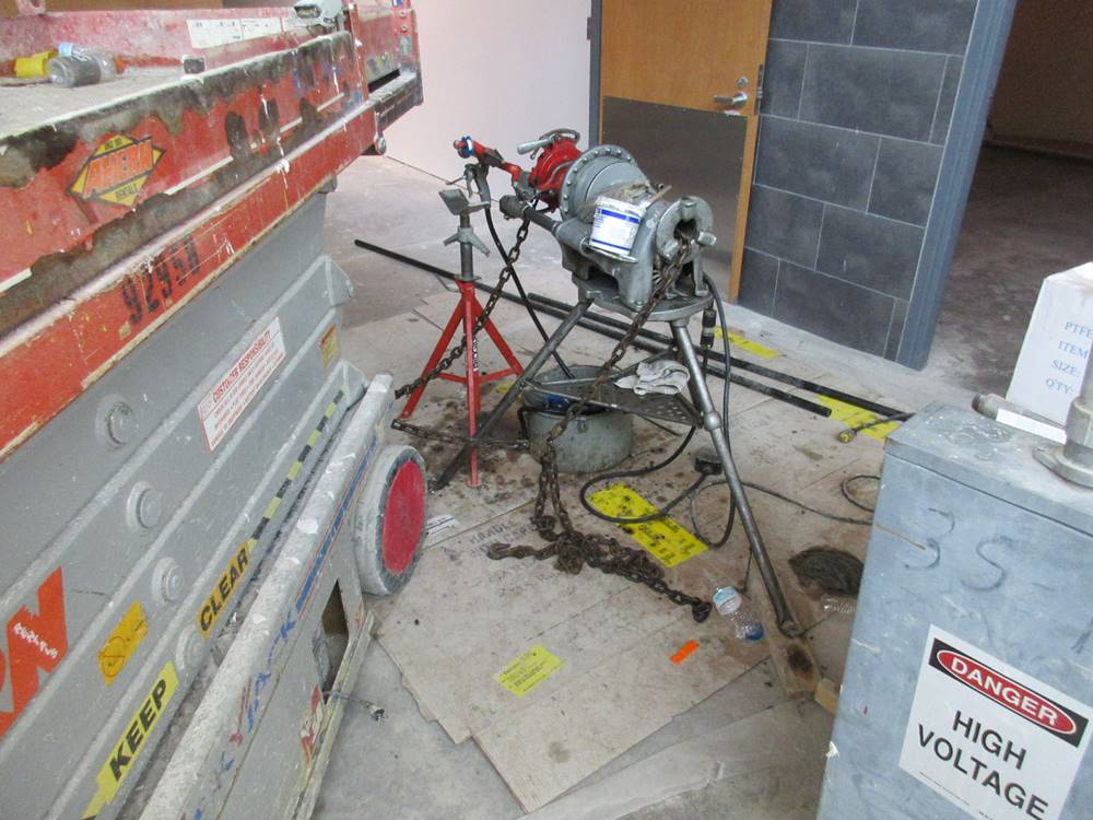 protect concrete during construction from oils and drips of equipment